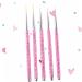 FRCOLOR 5 Piece Set Nail Art Liner Brush Polish Brush Pen Tools Nail Brush Kit Nail Polish Drawing Pen Nail Art Tools Nail Art Pen Painted Pen Pull Set Pink - Buy Online on GoSupps.com
