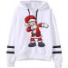 Bigfanshu Womens Dresses Christmas Print Hooded Long Sleeves Sweatshirt Pullover Tops Shirt - Buy Online on GoSupps.com