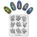 Alexnailart Nail Stamping Plate Multi-Pattern Stamping Template Print Image Nail Art Stamper Scraper Nails Tool FL016