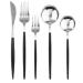Stainless Steel Steak Cutlery Set Western Dessert Cutlery Cutlery Five Sets Black