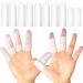 Silicone Finger Protectors for Man 10 Pack Gel Finger Cots & Protector Relief from Pain of Finger Tips Cracked Arthritis