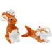 Miniblings Hase Charm Zipper Pull - Handmade Brown Enamel Rabbit Pendant | Silver-Plated Fashion Jewelry for Bracelets & Accessories - Buy Online on GoSupps.com