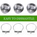 Rfvtgb 3-Piece Bird Feeder Cup Steel Parrot Feeder Cup Animal Cage Water Food Bowl S - Buy Online on GoSupps.com