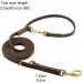 8ft Hands-Free Double-Ended Leather Dog Leash for Small Medium Large Dogs - Buy Online on GoSupps.com