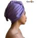 Radiant Queen Cotton Hair Towel - Purple | 100% Cotton Double Layer Material | Adjustable Size for Short, Medium, Long Hair | Anti-Frizz - Buy Online on GoSupps.com