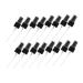 Ipetboom 20pcs Fine Mist Spray Nozzles for Bottles Black Plastic Replacement for Essential Oils Cosmetic Use and Travel