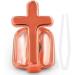 Punk Cross Mouth Teeth Tooth Single Grill Cap for Teeth Mouth Halloween Party Cosplay Accessories Teeth Grills Rose Gold - Buy Online on GoSupps.com