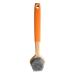Dish Wash Brush with Handle - Dish Brush Kitchen Scrub Brush - Dish Scrubber Silicone Soft Bristles Scrub Brush Comfortable Grip Brushes for Kitchen Sink Pans Pots Skillet Cleaning Dtt