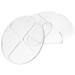 Ipetboom Lot de 2 Palettes de Maquillage Portables en Acrylique Palette Ronde 4 Compartiments Outil de M lange pour Fond de Teint et Fard Paupi res Surface Lisse Facile Nettoyer