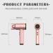 Cordless Hair Dryer Rechargeable Cordless Blow Dryer with Base Hot & Cold Wind Small Hair Dryer Professional Portable Hair Dryers Low Noise for Travel Salon Women Gifts Blue - Buy Online on GoSupps.com