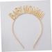 Amosfun Baby Clothes Tiara Head Band Womens Headbands Fashion Headbands Mom Hair Hoop Gold Outfit Mom to Be Headband Mom Headband Party Headband Party Costume Headgear Miss Clothing Alloy - Buy Online on GoSupps.com