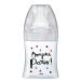 Dodie - Sensation+ Glass Anti-Colic Baby Bottle, PARIS, 150ml, 0-6 months, Flat teat, Flow rate 1