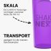 Shakenext 700ml Protein Shaker Bottle with Mixing Ball - Stainless Steel Dishwasher Safe Discharge Lid - Purple Fitness Protein & Shake Blender - Buy Online on GoSupps.com