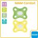 MAM Comfort All-Silicone Soothers 0-3 Months (Pack of 2) Soft and Light Newborn Soother Premature and Newborn Essentials with Self Sterilising Travel Case Green /Yellow Blue/Neutral 0 month - Buy Online on GoSupps.com
