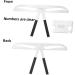 FOMIYES Makeup Tools Eyebrow Tattooing Ruler Eyebrow Microblading Ruler Eyebrow Trimming Accessories - Buy Online on GoSupps.com