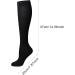Compression Stockings for Men - 6 Pairs of Elastic Running & Sports Calf Socks - Medium Hose Black | Optimal Compression for Performance - Buy Online on GoSupps.com