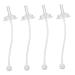 Rorpoir 4 pieces of water outflow Wide -necked baby bottles straw feed feeding accessories straw for milk bottle straw for baby bottle baby bottles Learn feeding straw