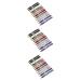 Baluue 36 Pcs Pearlescent Eyeshadow Pencil Concealer Pencil Eye Shadow Sticks Eyeliner Pencil Powder 12.5X0.5cmx3pcs Assorted Colorx3pcs