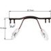 Mayabi Metal Replacement Nose Bridge - 10-Pack Edgeless Glasses Bridge with Nasal Cushion | Gold & Silver Glasses Accessories - Buy Online on GoSupps.com