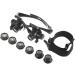 10X 15X 20X 25X LED Glasses Jeweler Watch Repair Magnifier Magnifying Double Eye Glasses Loupe Lens Measurement Tools - Buy Online on GoSupps.com
