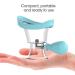 Hand-Operated Silicone Eye Washing Cup Kit - Effective Eye Cleaning Reduces Dust & Irritation Transparent Blue Eye Wash Cup for Safe Eye Care - Buy Online on GoSupps.com