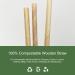 200 Count 0.31x10 inches Wooden Straws Individually Wrapped Straws Compostable Straws Party Straws Biodegradable & Eco-Friendly - 8x254mm 0.31"x10" 200 Counts - Buy Online on GoSupps.com