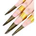 Pack of 100 Self-Adhesive Nail Stencils for Gel Nails & Extensions - Golden Modeling Stencils - Buy Online on GoSupps.com