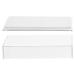 Toyvian tui Cils en Acrylique Transparent Blanc Bo te de Rangement pour Faux Cils Organisateur de Cosm tiques Compact Protection Anti-Poussi re Maquillage et Voyage