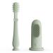 Moonkie Baby Finger Toothbrush Tongue Oral Cleaner Kit for 3 Months + 2 Pcs (Mint)