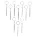 Housoutil 10-part set screwdriver glasses repair set Tools for repairing glasses glasses brewing kit glasses-nose pads glasses tiny screws tweezers metal glasses