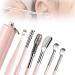 Earwax Cleaner Tool Set 2024 Upgrade Stainless Steel Ear Cleaner Sets Household Portable Manual Ear Wax Removal Kit for Men and Women /1460 Pink 464895
