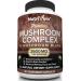 Nutrivein Mushroom Supplement - 2600mg - 90 Capsules - 11 Organic Mushrooms - Lions Mane, Cordyceps, Chaga, Reishi, Turkey Tail, Maitake, Shiitake, Agaricus, White Button, Oyster - Nootropic Complex