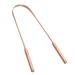 Verdant touch tongue cleaning tool copper tongue scraper with case tongue coating cleaning brush bad breath reducing tools