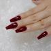 Tapered Coffin Nails Long Square Maroon Dark Red - 24 CT Acrylic False Nails for Stunning Manicure Tips - Buy Online on GoSupps.com