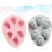 2pcs 3D Rabbit Mousse Molds Cake Animal Resin Silicone Molds Easter Jelly Cake Mold Easter Ice Cube Trays Silicone Baking Mold Easter Bunny Mixer Timer Oven Clay Candy Fondant Mold Assorted Color 14.9X20.9CM - Buy Online on GoSupps.com