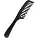 VENYAA 4X Black Double Row Tooth Detangler Hair Comb Shampoo Comb with Handle for Long Curly Wet Hair - Buy Online on GoSupps.com