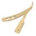 Premium Stainless Steel Face Razor & Neck Cutter - Foldable Manual Beard Knife Holder (Single Blade Straight Edge) - Buy Online on GoSupps.com
