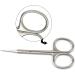 Cuticle Scissors Extra Fine Curved Small Scissors Multi-Purpose Professional Beauty Scissors for Men Women Eyebrow Scissors Eyelash Scissors Trimming Toe Nail Scissors (Straight Tip) Silver Cuticle Straight - Buy Online on GoSupps.com