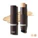 OBgE Natural Cover Foundation 2 Beige (13 g/4.06 oz) - Stick Foundation with Brush for Flawless Skin Tone Correction and Blemish Coverage. Long-Lasting Wear for Daily Use.