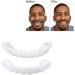 Denture Teeth Veneer Set - Natural Shade Fake Cover for Upper and Lower Jaw - Men Women Braces - Confidence-Boosting Smile Fix | 4PCS - Buy Online on GoSupps.com