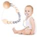 24-Piece Natural Beech Wood Pacifier Clips Teething Toy DIY Holder Accessories - Buy Online on GoSupps.com