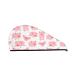 Kawaii Pigs Microfiber Hair Towel Soft Super Absorbent Hair Towel Wrap for Women Coral Velvet Quick Dry Hair Cap for Long Curly and Thick Hair