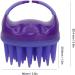 Manual Head Massager Brush - Silicone Scalp Massage Brush for Hair Root Cleaning & Care (Purple) - International Shipping - Buy Online on GoSupps.com
