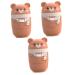 3pcs 1 Ear Piercing Cleaning Line Tooth Flossers for Adults Ear Cleaner Limpiador De Oidos Adulto Ear Hole Cleaning Line Disposable Ear Floss Disposable Ear Cleaner Ear Lines 7.5X4CMx3pcs Light Brownx3pcs