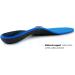 Orthotic Arch Support Insoles for Plantar Fasciitis Relief | Men's 10-10 1/2, Women's 12-12 1/2 | Blue - Buy Online on GoSupps.com