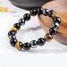 Natural Tiger Eye Obsidian Hematite Bracelet Pure Handmade Elastic Bracelet for Men and Women Relieves Fatigue Brings Health and Good Luck. (6mm/8mm/10mm) - Buy Online on GoSupps.com