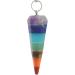 Reiki Energy Healing Crystal Point Dowsing Pendulum Dowser With 7 Chakra Type - Buy Online on GoSupps.com
