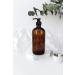 16oz Amber Glass Pump Bottles Set - Ideal for Shampoo, Essential Oils, Lotions & Cleaning Products - Includes 8 Chalk Labels & 1 Pen - Refillable Aromatherapy Oil Containers - Buy Online on GoSupps.com