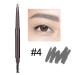 Buy Grey Eyebrow Pen with Brush - Waterproof Double-Ended Automatic Makeup Pencil (4# Gray) for Flawless Brows - International Shipping Available - Buy Online on GoSupps.com