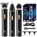 3 in 1 Rechargeable Metal Housing Hair Trimmer - Professional Grooming Electric Beard Eyebrow Nose & Ear Trimmer with LCD Display - Buy Online on GoSupps.com